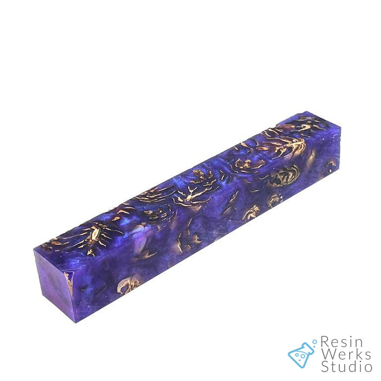 Colorshift Blue-Purple Pearl Mini Pine Cone Pen Blanks